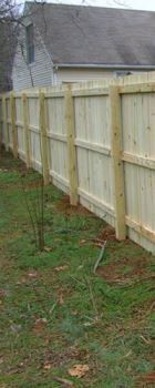 Charlotte wood privacy fence